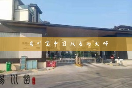 易川凿中国改名的大师插图