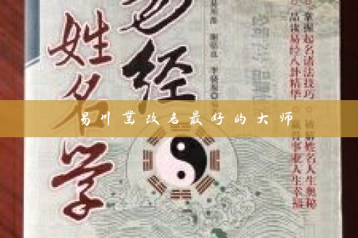 易川凿改名最好的大师插图