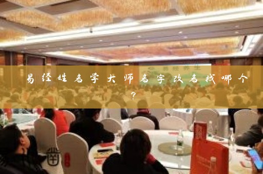 易经姓名学大师名字改名找哪个？插图
