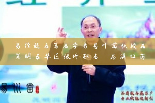 易经起名著名学者易川凿教授在昆明五华区低价取名 为滇虹药业和云安会都命名（附取名图片）插图