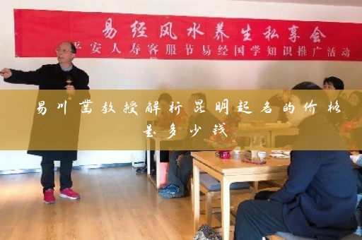 易川凿教授解析昆明起名的价格是多少钱插图
