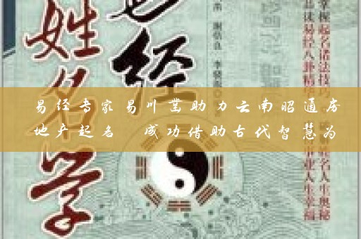 易经专家易川凿助力云南昭通房地产起名 成功借助古代智慧为企业命名插图