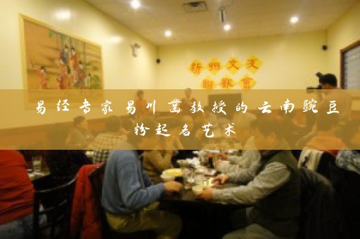 易经专家易川凿教授的云南豌豆粉起名艺术插图