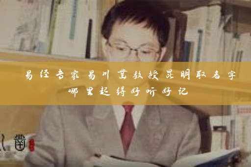 易经专家易川凿教授昆明取名字哪里起得好听好记插图