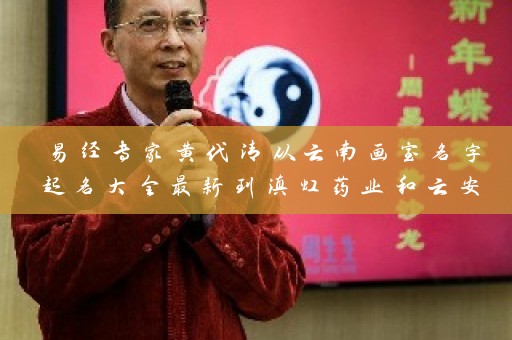 易经专家黄代清从云南画室名字起名大全最新到滇虹药业和云安会都插图