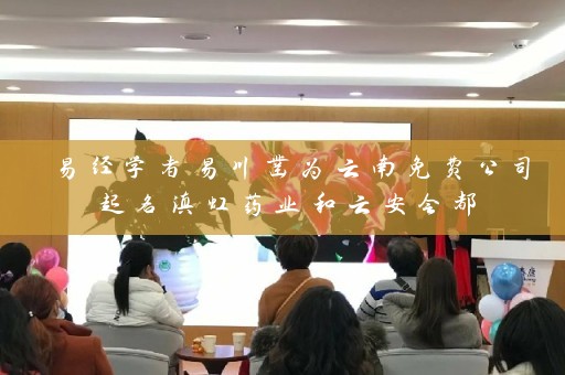 易经学者易川凿为云南免费公司起名滇虹药业和云安会都插图
