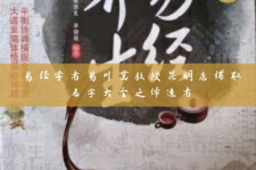 易经学者易川凿教授昆明店铺取名字大全之缔造者插图