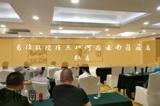 易经教授指点如何为云南菌菇店取名插图