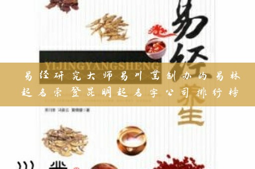 易经研究大师易川凿创办的易林起名荣登昆明起名字公司排行榜首插图