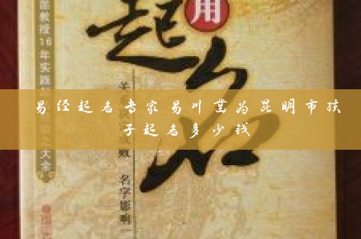 易经起名专家易川凿为昆明市孩子起名多少钱插图