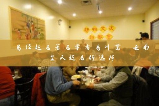 易经起名著名学者易川凿 云南皇氏起名新选择插图