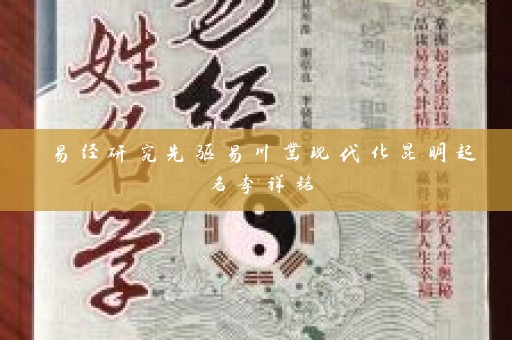 易经研究先驱易川凿现代化昆明起名李祥铭插图