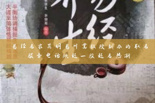 易经名家昆明易川凿教授创办的取名服务电话掀起一股起名热潮插图